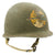 Original U.S. WWII Air Gunner School M1 McCord Fixed Bale Front Seam Helmet with Liner Original Items