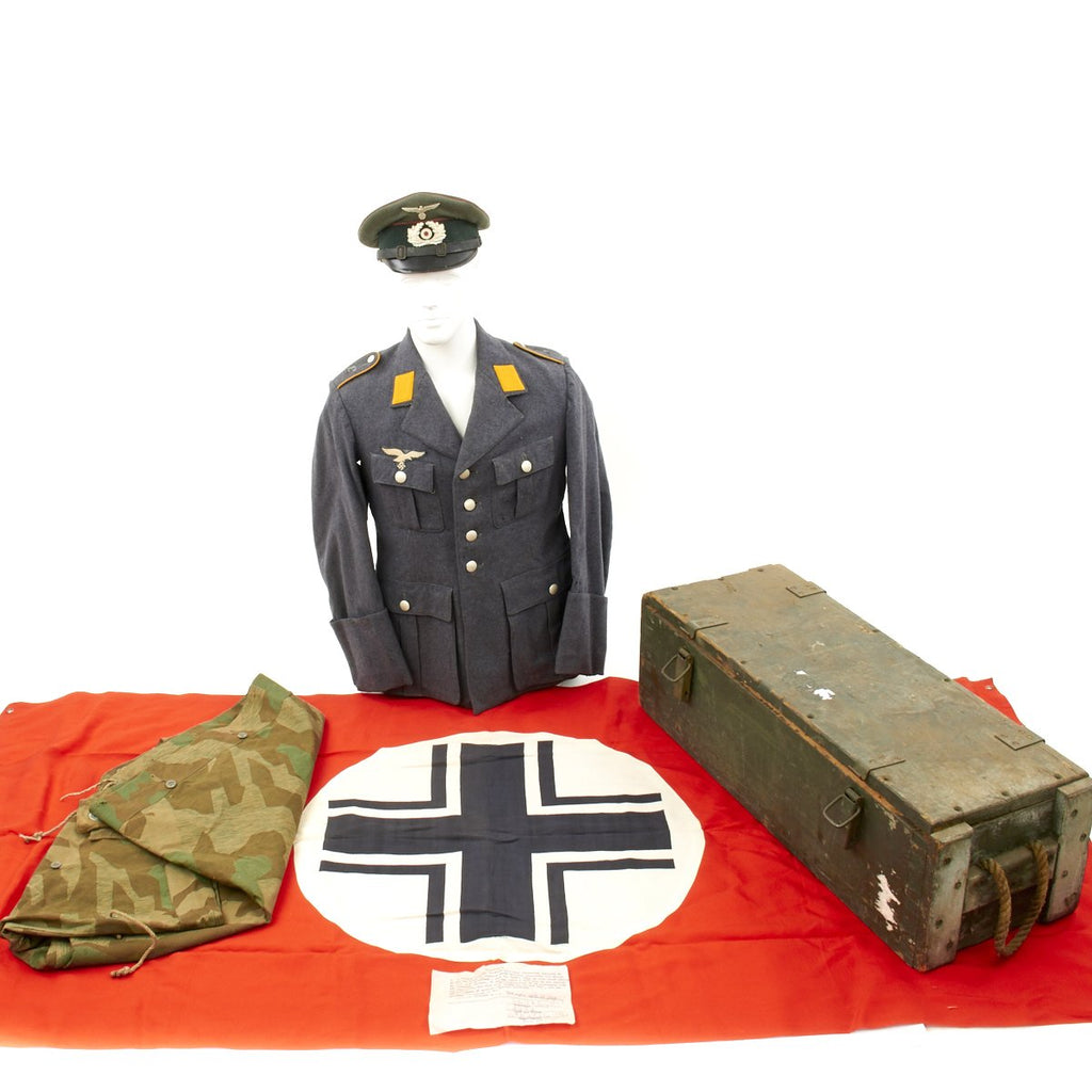 Original German WWII USGI Bring Back Grouping with Certificate - 9th Armored Division Original Items