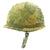 Original U.S. WWII Vietnam War M1 "Tunnel Rat" Helmet with USMC Reversible Camouflage Cover Original Items