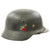 Original German WWII Luftwaffe M35 Double Decal Droop Tail Eagle Steel Helmet - marked ET64 Original Items