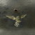 Original German WWII Luftwaffe M35 Double Decal Droop Tail Eagle Steel Helmet - marked ET64 Original Items