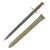 Original U.S. WWI M1905 Springfield 16 inch Rifle Bayonet by Springfield Armory with M3 Scabbard - dated 1918 Original Items