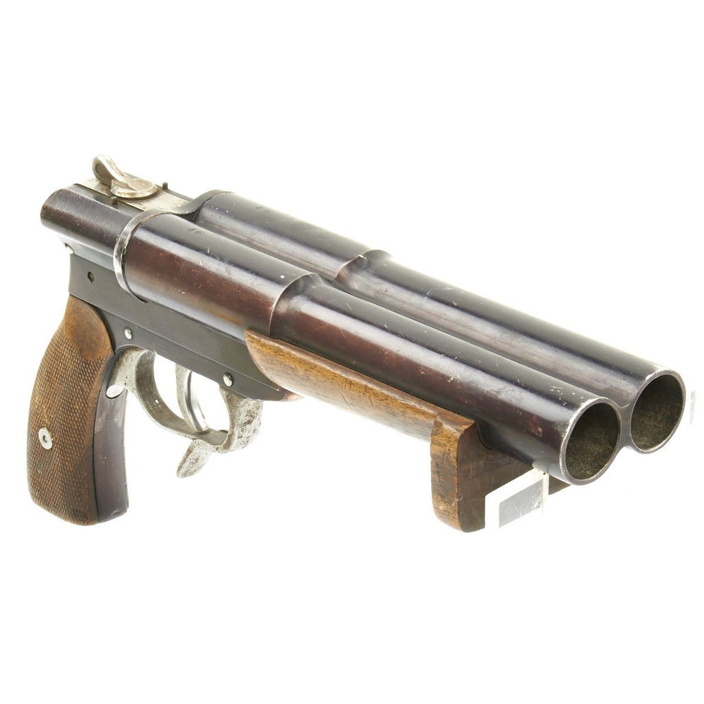 Original German WWII U-Boat Kriegsmarine Model SLD 1944 EEU Double Barrel Signal Pistol Flare Gun Original Items