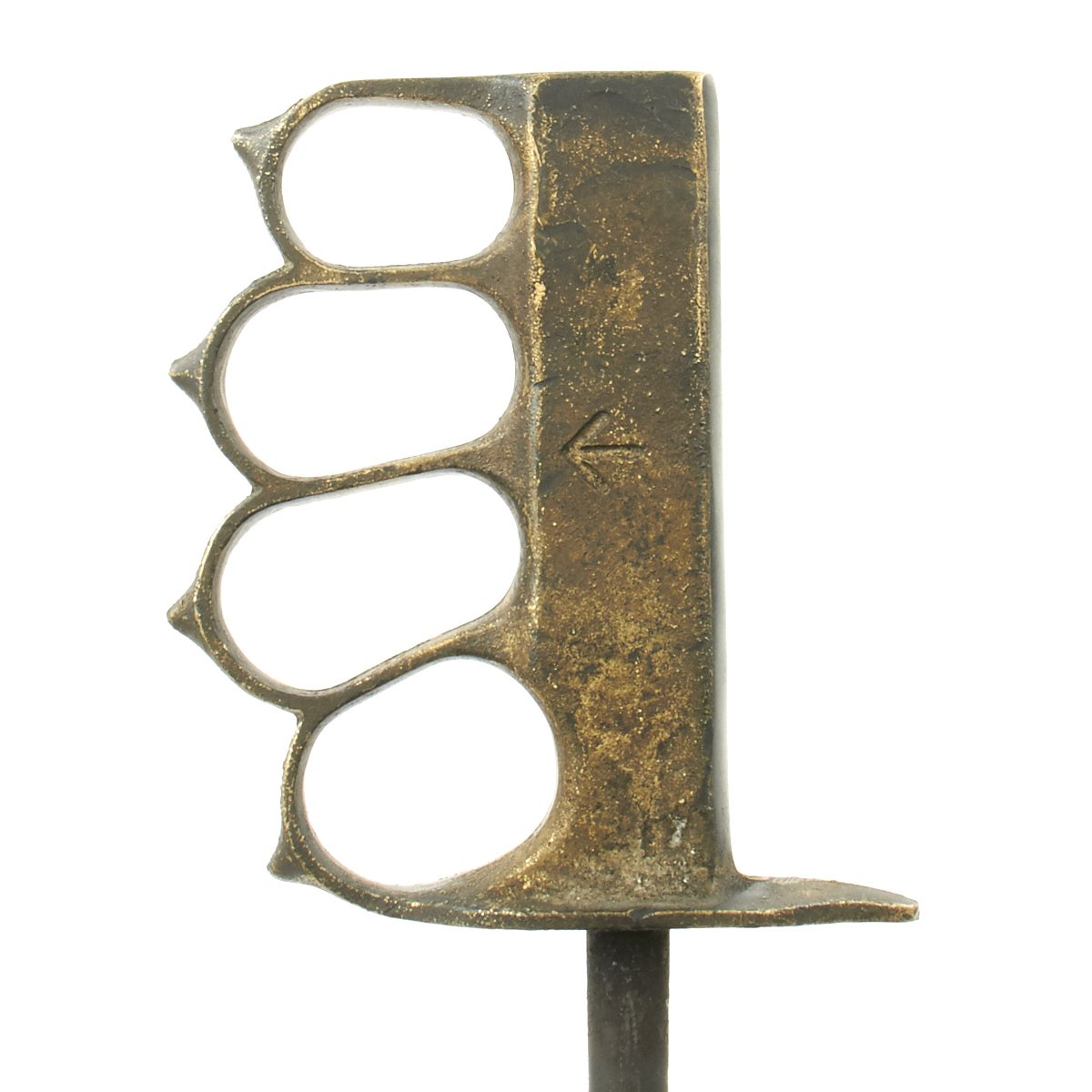 Original British WWII Custom Brass Knuckle Duster Trench Spike Knife –  International Military Antiques