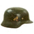 Original German WWII Service Worn Army Heer M35 Double Decal Helmet with 60cm Liner - SE68 Original Items