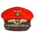 Original WWII German Deutsche Reichsbahn Railway Official’s Red-Topped Visor Cap with Winged Wheel Insignia Original Items