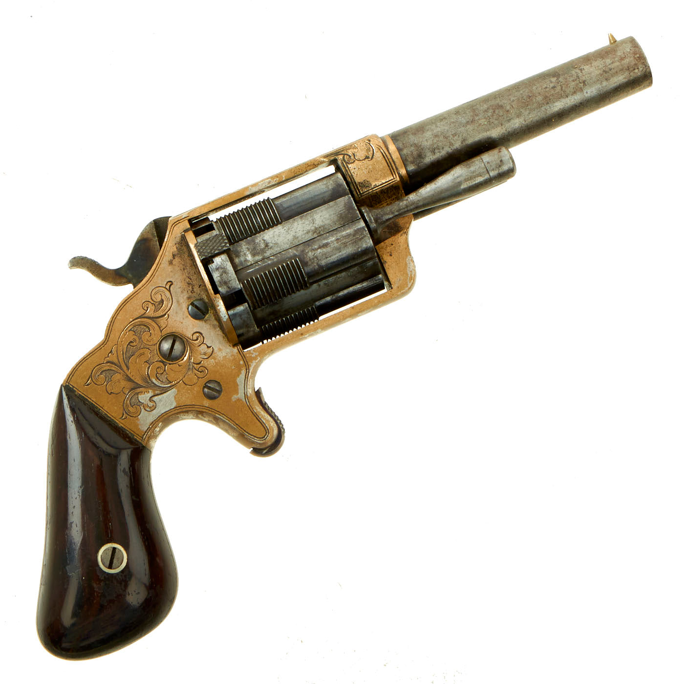Original U.S. Civil War Slocum’s Patent “Side-Loading” .32 Revolver wi ...