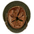 Original German WWII Army Heer M35 Single Decal Overpainted Helmet with 60cm Liner - SE68 Original Items