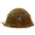 Original Japanese WWII Army Netted Type 92 Tetsubo Combat Helmet with Liner and Chinstrap Original Items