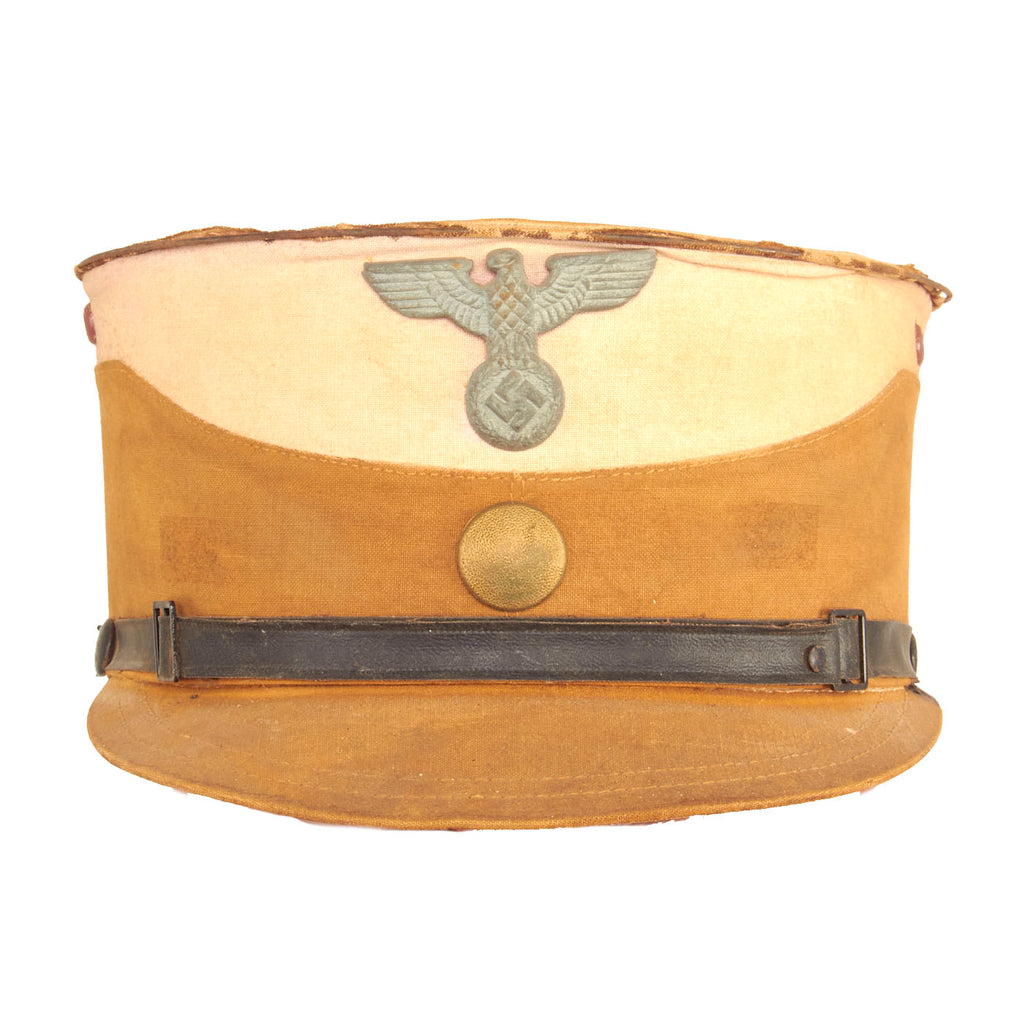 Original German WWII SA Stormtrooper Tan and Pink Kepi from Gruppe Ostmark Original Items