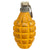 Original U.S. WWII Inert MkII Yellow Early War High Explosive Pineapple Grenade with M10A3 Fuze Original Items