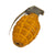 Original U.S. WWII Inert MkII Yellow Early War High Explosive Pineapple Grenade with M10A3 Fuze Original Items