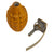 Original U.S. WWII Inert MkII Yellow Early War High Explosive Pineapple Grenade with M10A3 Fuze Original Items