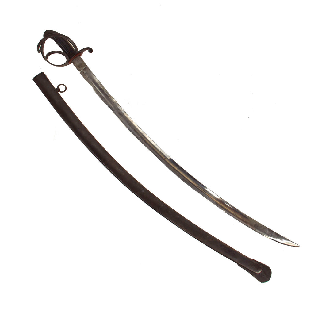 Original German WWI Unit Marked Bavarian Train Battalion Officer’s M1826 Chevauleger Saber With Matching Scabbard by E&F Horster, Solingen- Dated 1894 Original Items