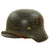 Original German WWII USGI Decorated Named Luftwaffe M35 Single Steel Helmet - Covered 2nd Decal - 64cm Shell Original Items