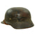 Original German WWII USGI Decorated Named Luftwaffe M35 Single Steel Helmet - Covered 2nd Decal - 64cm Shell Original Items