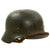 Original German WWII USGI Decorated Named Luftwaffe M35 Single Steel Helmet - Covered 2nd Decal - 64cm Shell Original Items