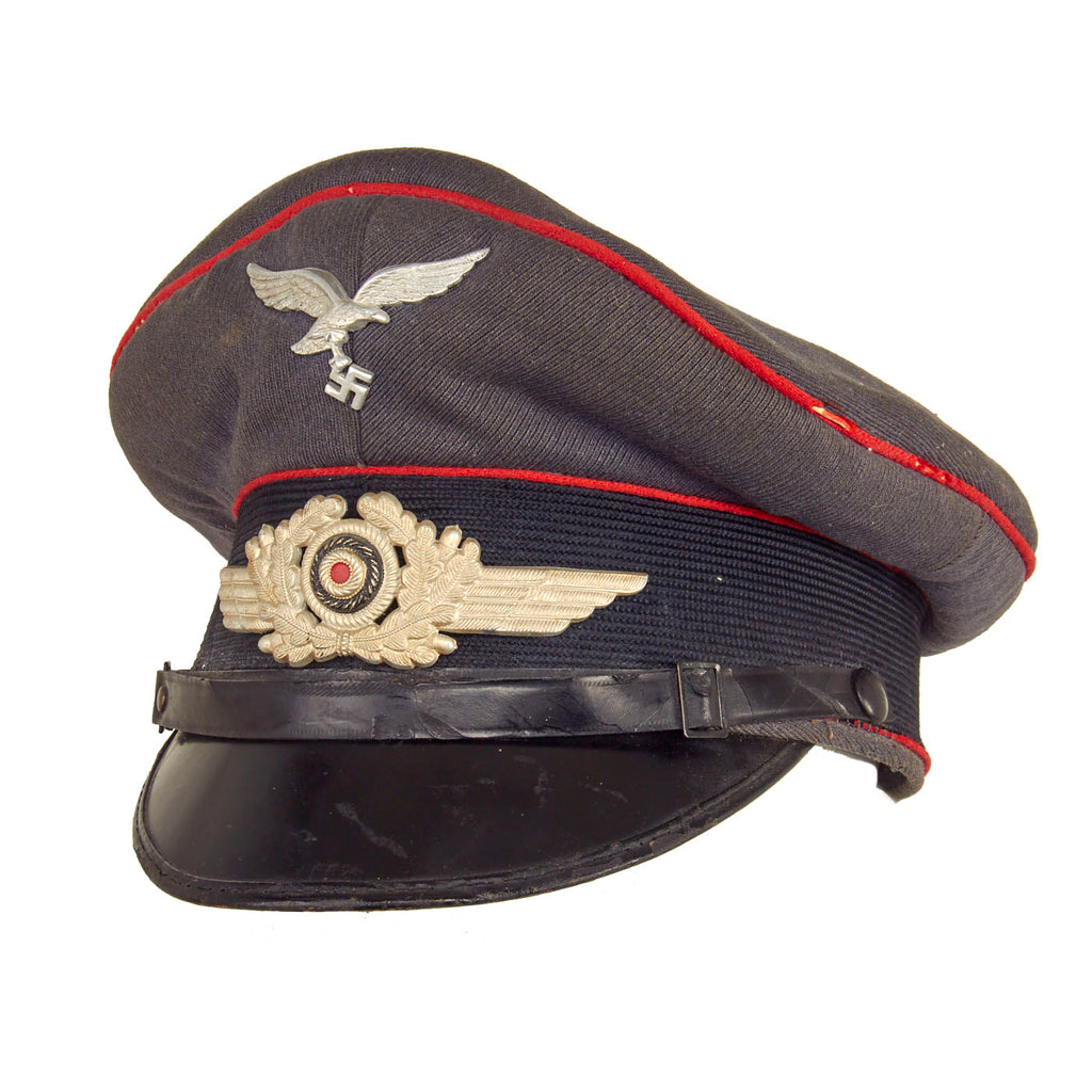 Original German WWII Luftwaffe Flakkorps Artillery EM/NCO Schirmmütze Visor Cap Original Items