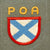 Original German WWII Unissued Soviet Liberation Army Volunteers “POA” Sleeve Patch - Vlasov Army Original Items