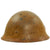 Original Japanese WWII Tetsubo Army Combat Helmet with Complete Liner, Chinstrap, and Headband Original Items