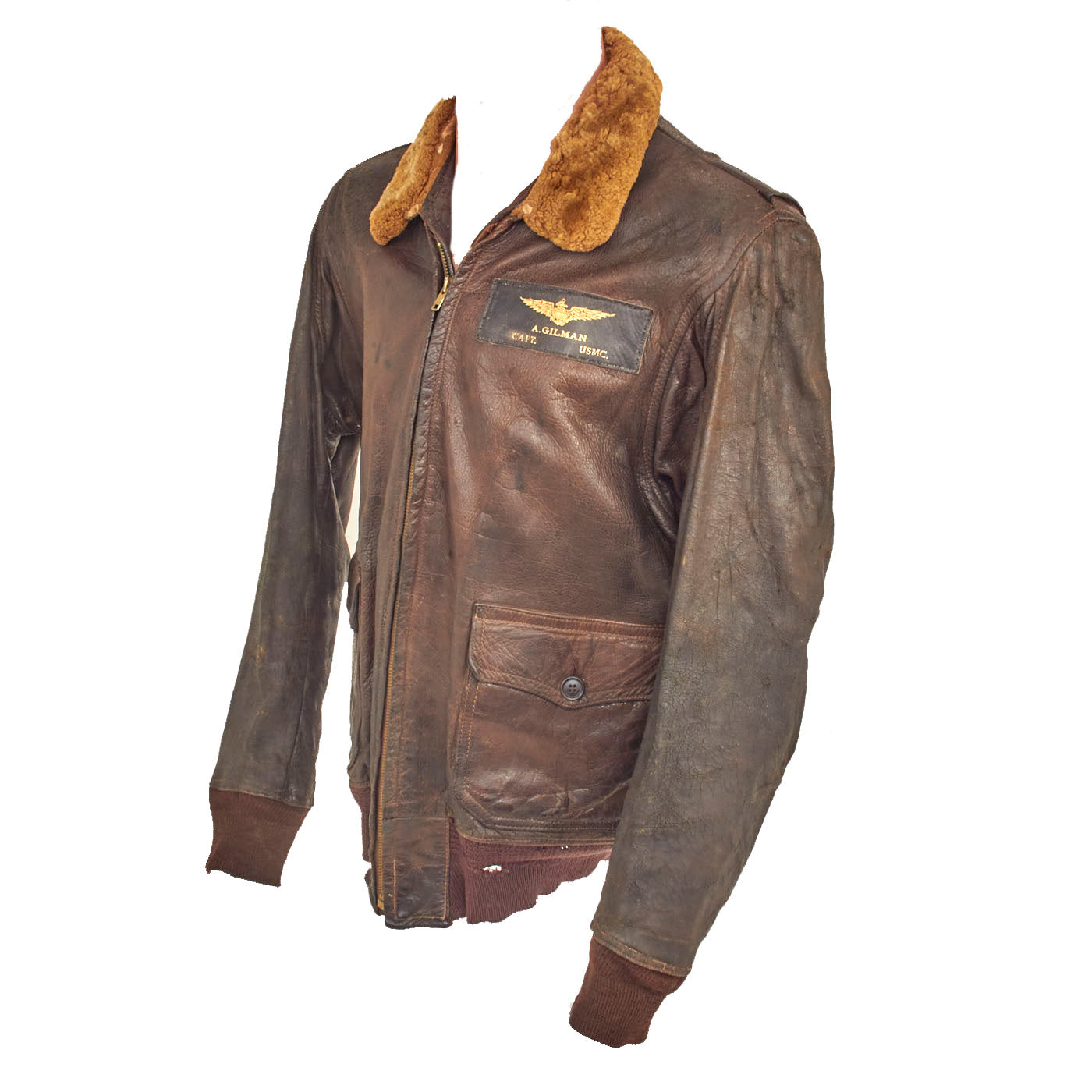 Original U.S. WWII Named US Marine Corps Pilot G-1 Leather Flying Jack ...