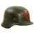 Original WWII German Medic M40 Single Decal Helmet Shell with Dome Stamp -ET66 Original Items