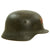 Original WWII German Medic M40 Single Decal Helmet Shell with Dome Stamp -ET66 Original Items
