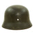 Original WWII German Medic M40 Single Decal Helmet Shell with Dome Stamp -ET66 Original Items
