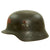 Original WWII German Medic M40 Single Decal Helmet Shell with Dome Stamp -ET66 Original Items