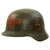 Original WWII German Medic M40 Single Decal Helmet Shell with Dome Stamp -ET66 Original Items