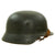 Original German WWII Named Army Heer M40 Single Decal Steel Helmet with 58cm Liner & Chinstrap - ET66 Original Items
