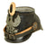 Original Imperial German WWI Prussian M1915 Jäger Enlisted Shako - Dated 1915 Original Items