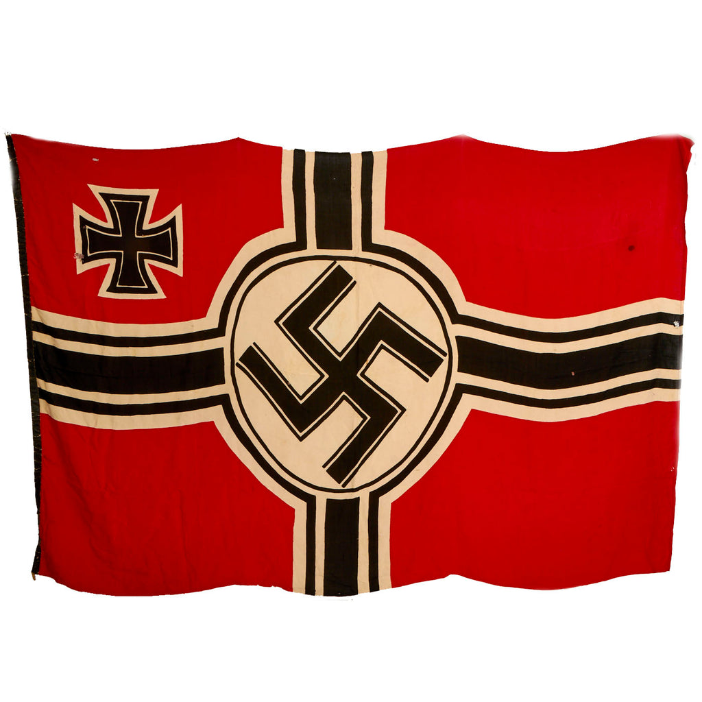 Original German WWII 150cm x 250cm National Battle Flag - Reichskriegsflagge Original Items