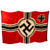 Original German WWII 150cm x 250cm National Battle Flag - Reichskriegsflagge Original Items
