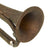 Original Japanese WWII Bring Back Set: 1942 dated Canteen in Canvas Carrier & Military Brass Bugle Original Items