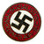 Original German NSDAP Party Enamel Membership Badge Pin by Gustav Brehmer - RZM M1/101 Original Items