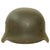Original German WWII M40 Army Heer No Decal Helmet with 57cm Liner - Stamped Q64 Original Items