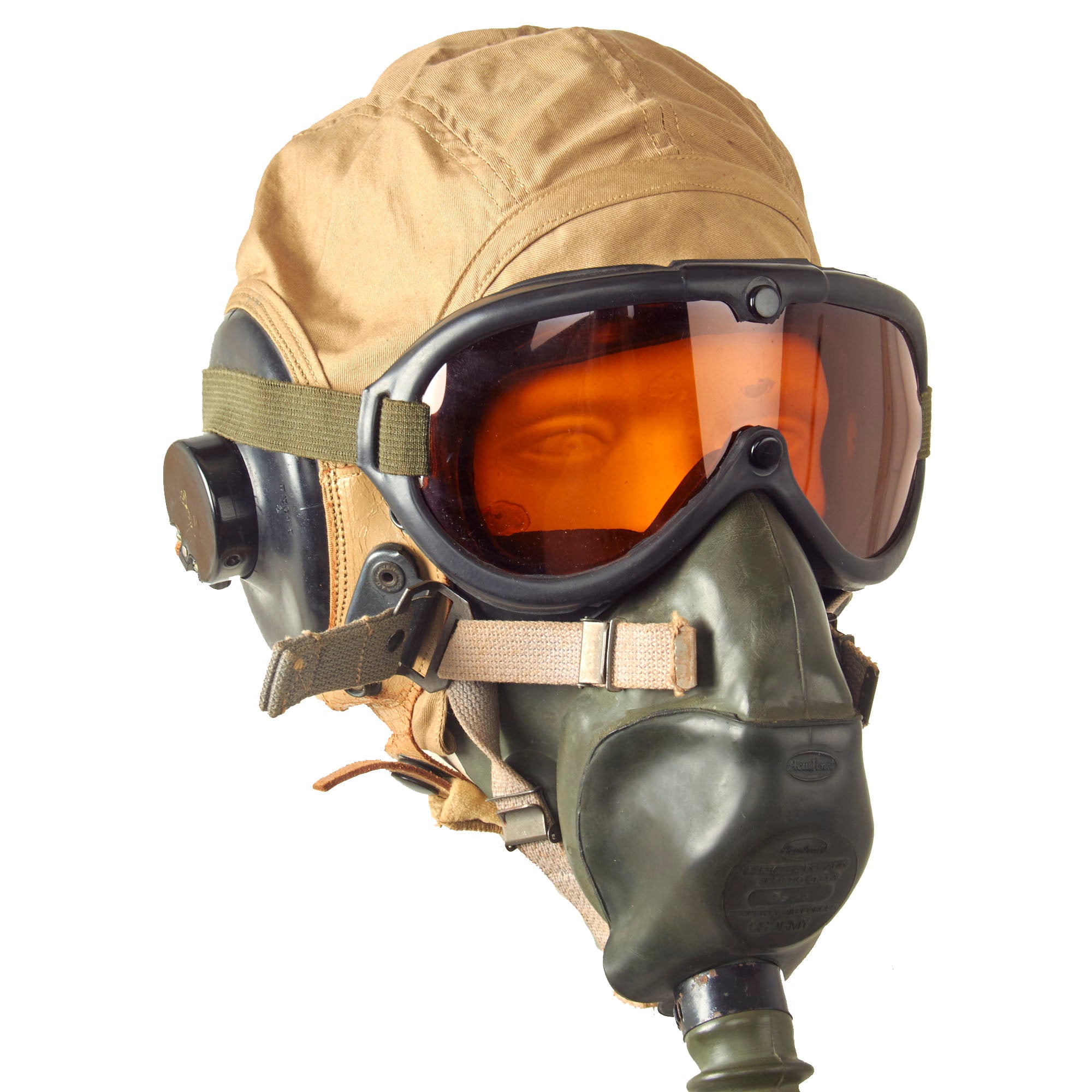 Original U.S. WWII Army Air Force Unissued Aviator Flight Helmet