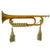Original U.S. WWI French Made US Regulation Model 1892 Field Trumpet in G/F with Cord - M1892 Bugle Original Items
