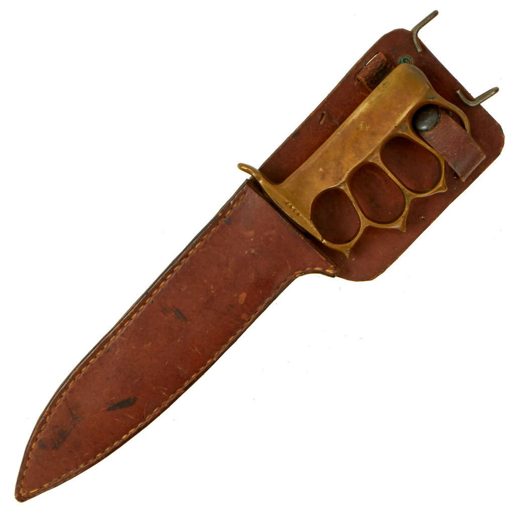 Knuc Original U.S. WWII Australian Made M1918 Trench Knife Style Brass Knuc ...