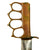 Original U.S. WWII Australian Made M1918 Trench Knife Style Brass Knuckle Trench Knife With Scabbard Original Items