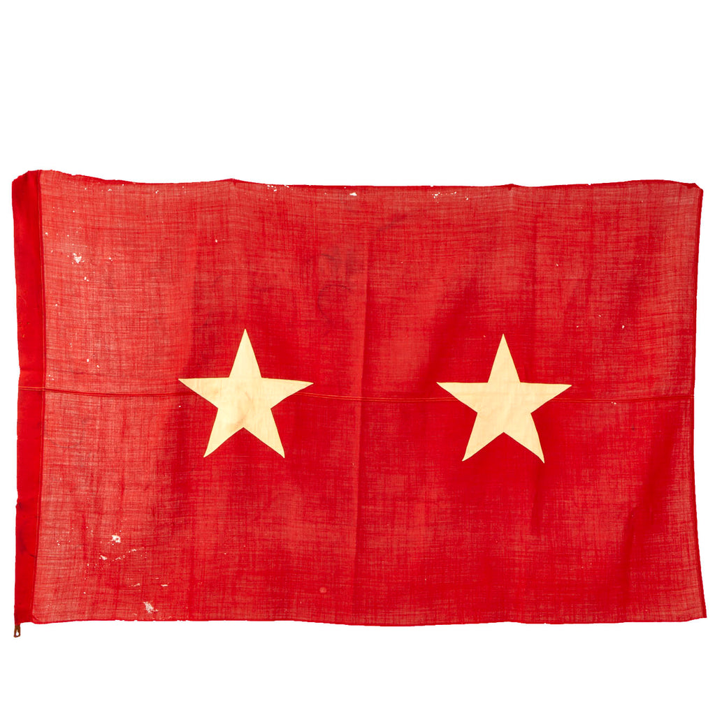 Original U.S. WWII Era US Army Major General Wool Command Flag - 58” x 37 ½” Original Items