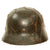Original German WWII Named Army Heer M40 Single Decal Chicken Wire Helmet with 56cm Liner - EF64 Original Items