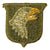 Original U.S. WWII Rare 101st Airborne Division White Tongue Patch with Green Back - Type 6 Original Items