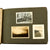 Original German WWII Heer Army "Meine Dienstzeit" Personal Photo Album with Metal Helmet Insignia - 155 Photos Original Items