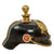 Original German WWI Prussian M1895 Artillery Gilded Pickelhaube Helmet - Kugelhelm Original Items