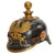Original German WWI Prussian M1895 Artillery Gilded Pickelhaube Helmet - Kugelhelm Original Items