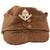 Original German WWII RAD Labor Service EM/NCO M43 Brown Wool Cap - Einheitsmütze Original Items