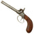 Original German Double Barrel Percussion Pistol Serial 161 - Circa 1845 Original Items