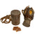 Original Imperial German WWI M1917 Ledermaske Gas Mask with Can, Paper Insert and Spare Lenses - Dated March 1918 Original Items